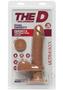 The D Perfect D Ultraskyn Vibrating Dildo With Balls 7in - Caramel
